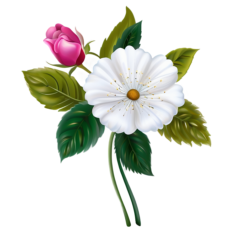 Elegant Flower Clipart Png 05252024 PNG Image