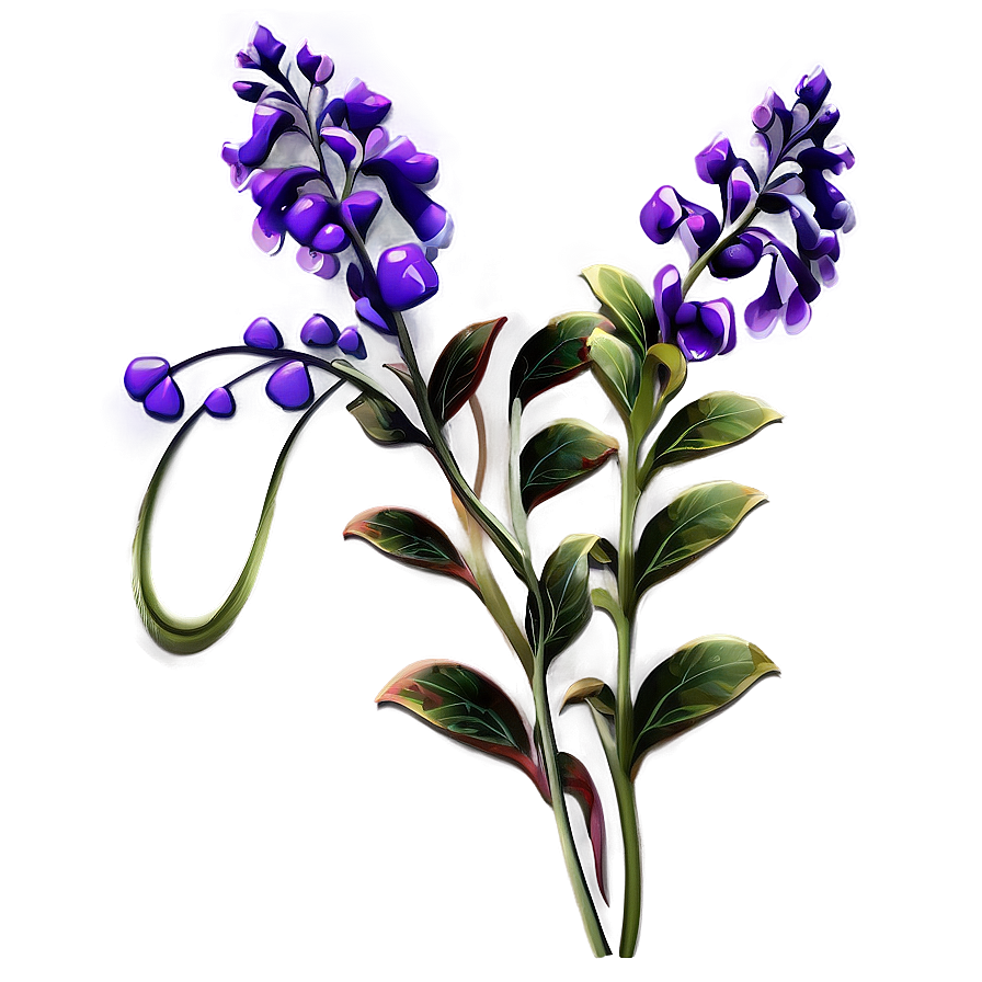 Elegant Flower Stem Png Cer PNG Image