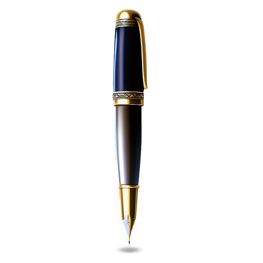 Elegant Fountain Pen Png 06252024 PNG Image