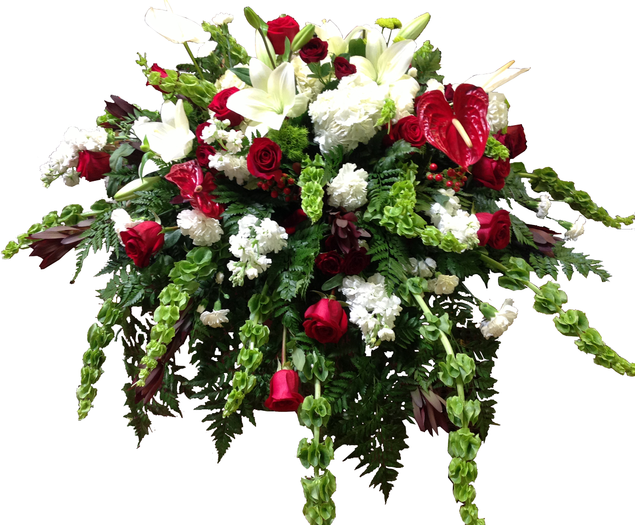 Elegant_ Funeral_ Flower_ Arrangement PNG Image