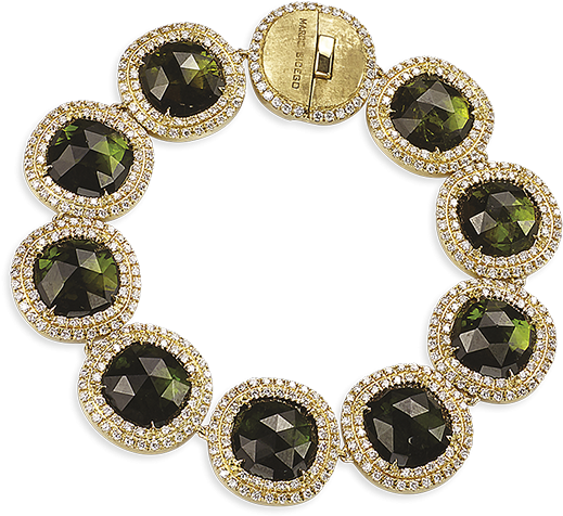 Elegant Gemstone Bracelet PNG Image