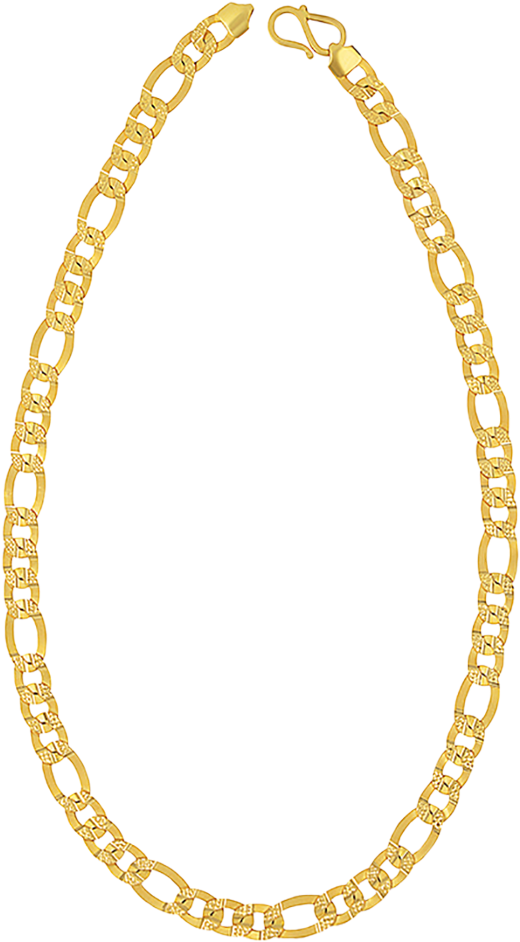 Elegant Gold Chain Necklace PNG Image