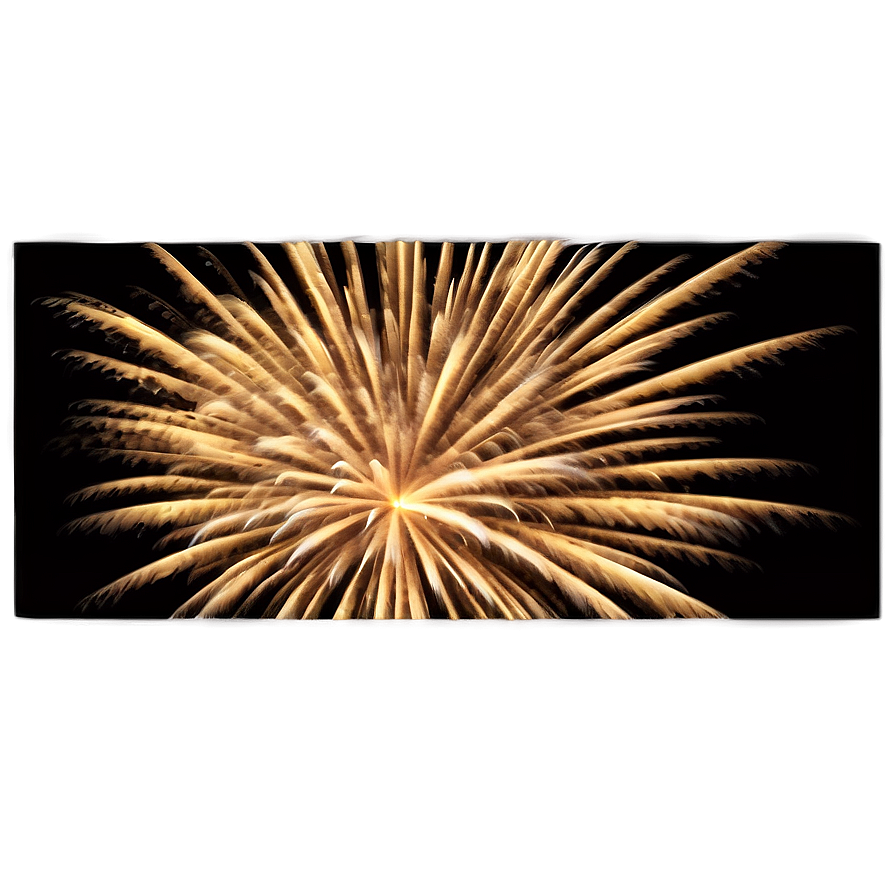 Elegant Gold Fireworks Explosion Png Cky PNG Image