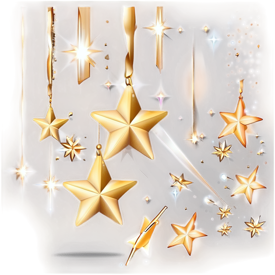 Elegant Gold Stars Png Iws PNG Image