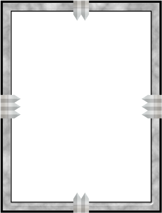 Elegant Gray Border Frame PNG Image