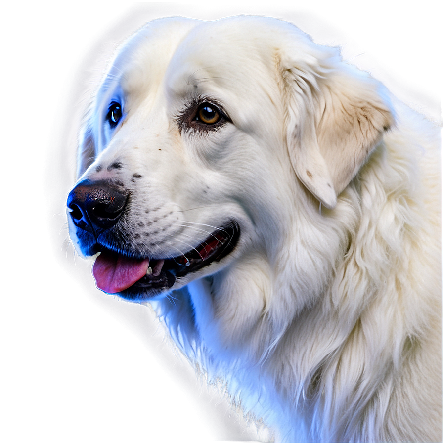 Elegant Great Pyrenees Dog Png Otx90 PNG Image