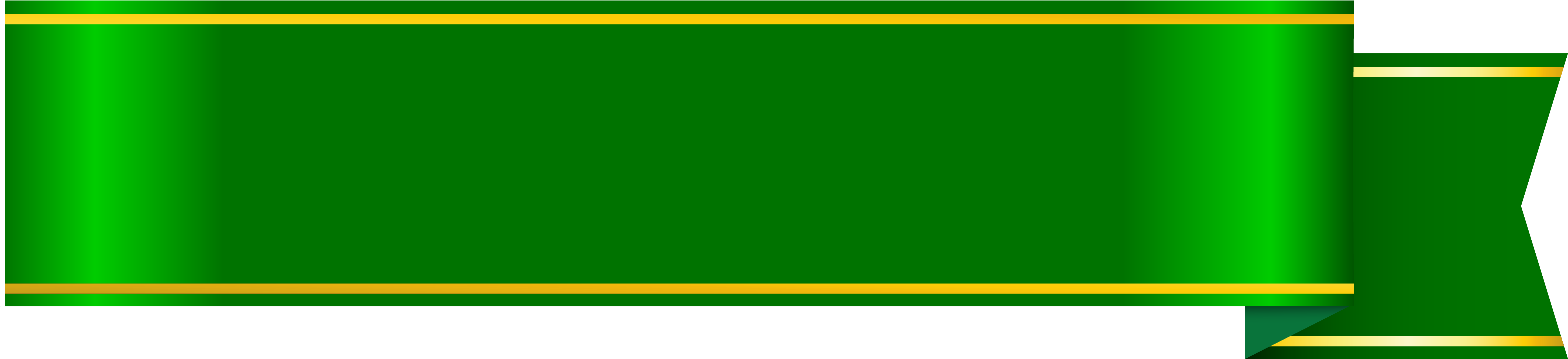 Elegant Green Banner Design PNG Image