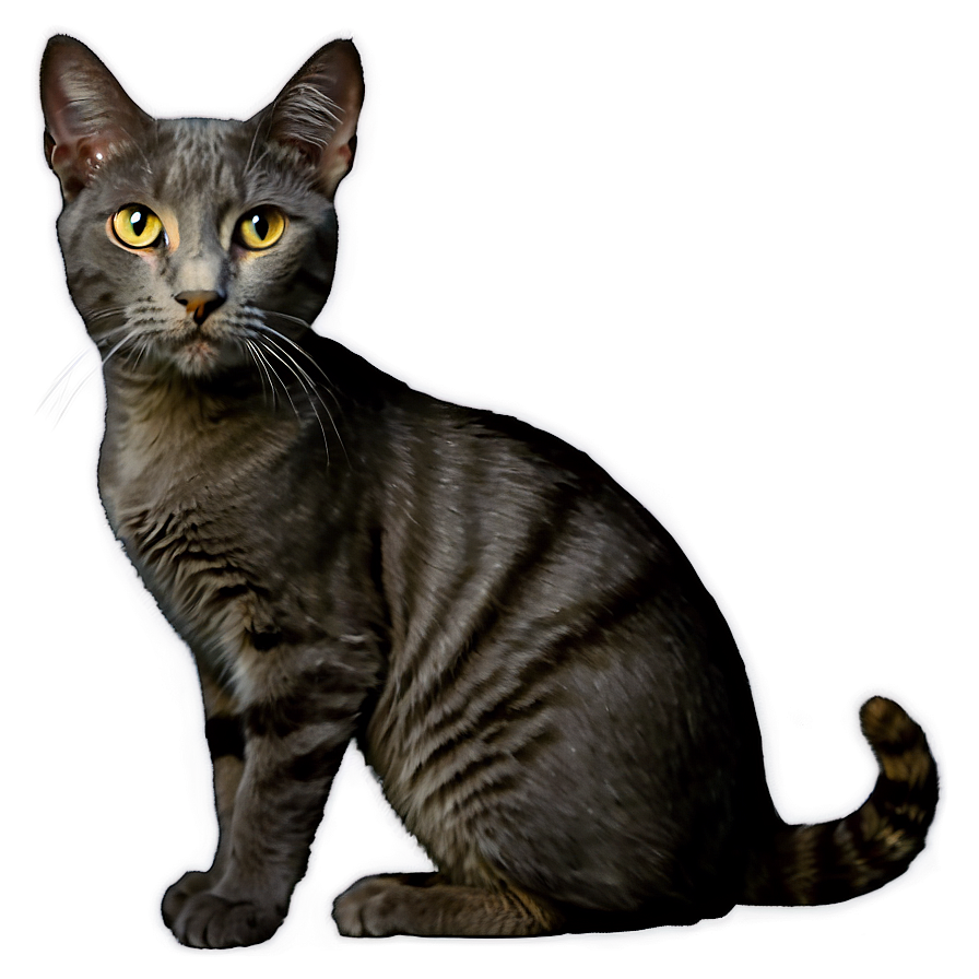 Elegant Grey Cat Png 72 PNG Image