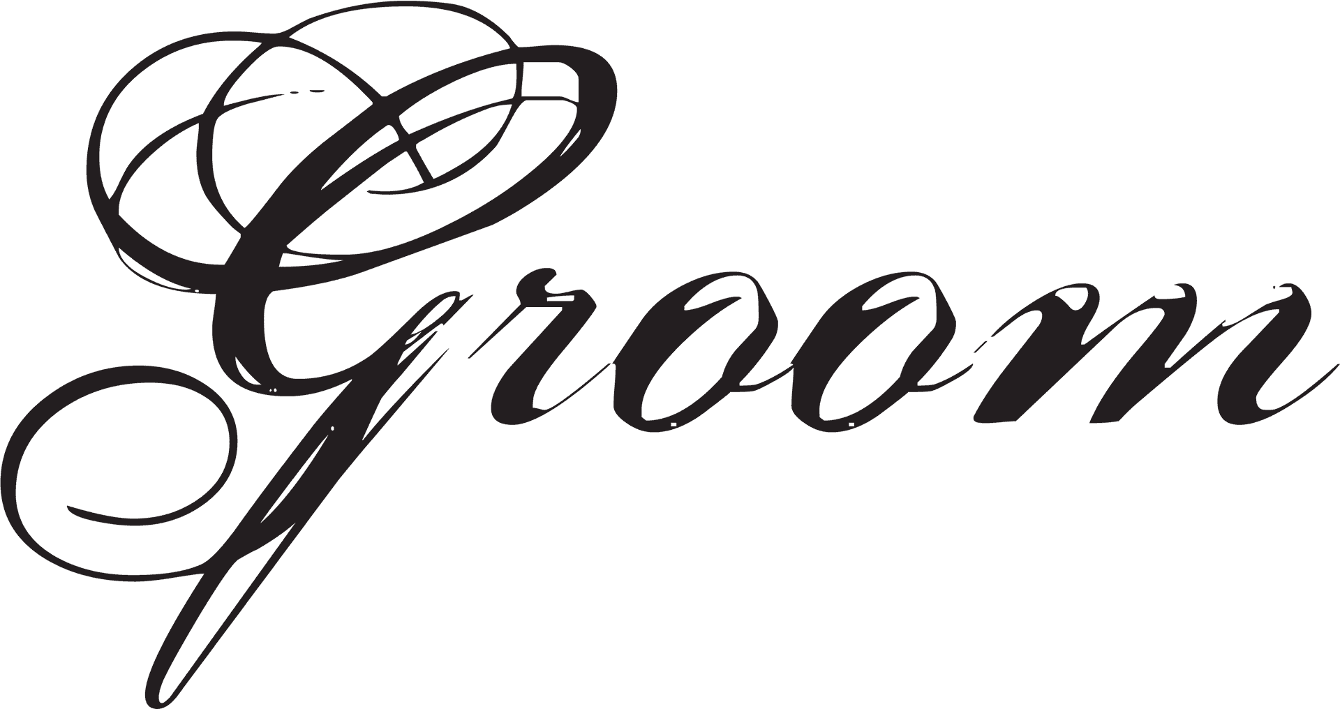 Elegant Groom Calligraphy PNG Image