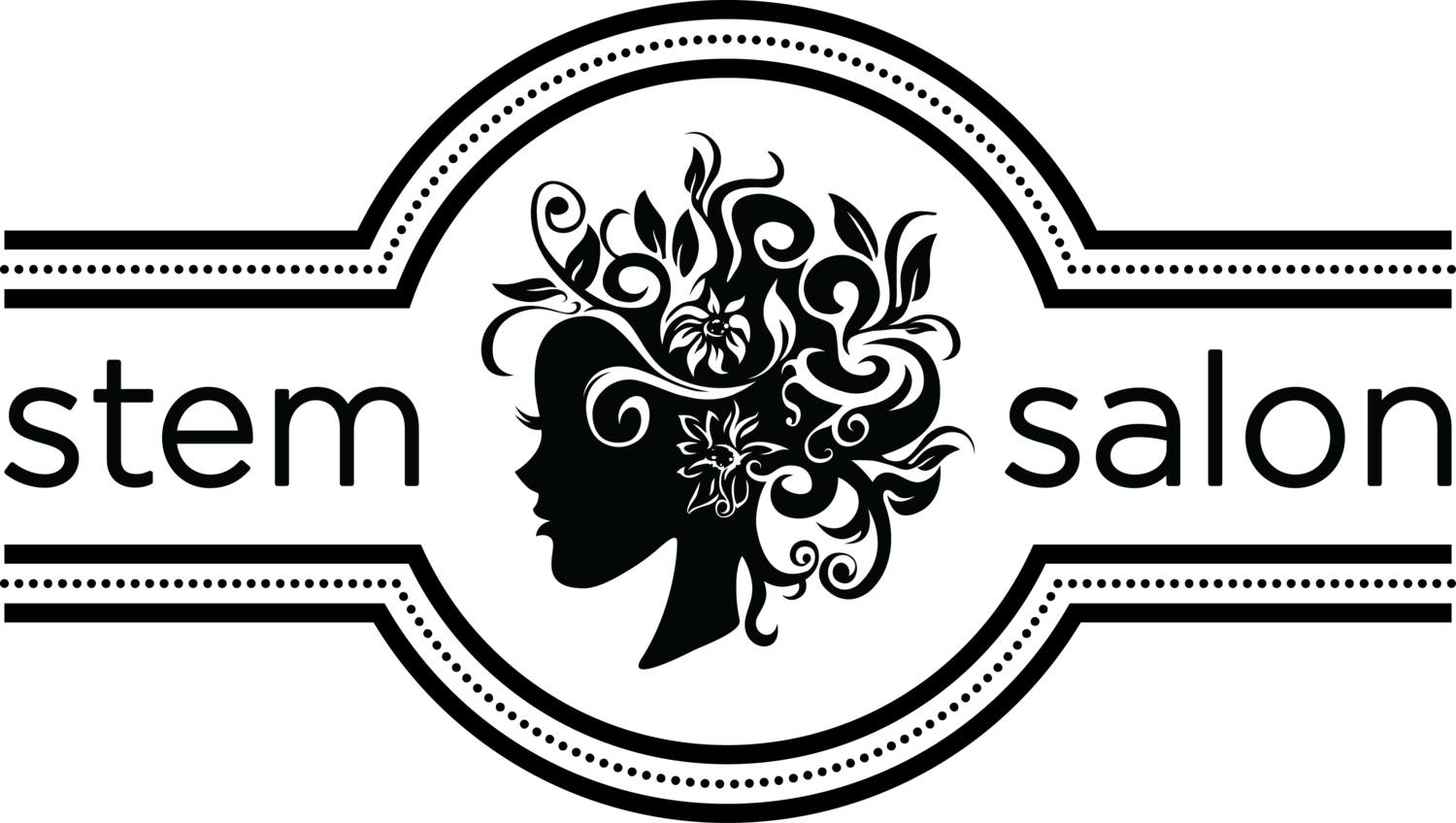 Elegant Hair Salon Logo PNG Image