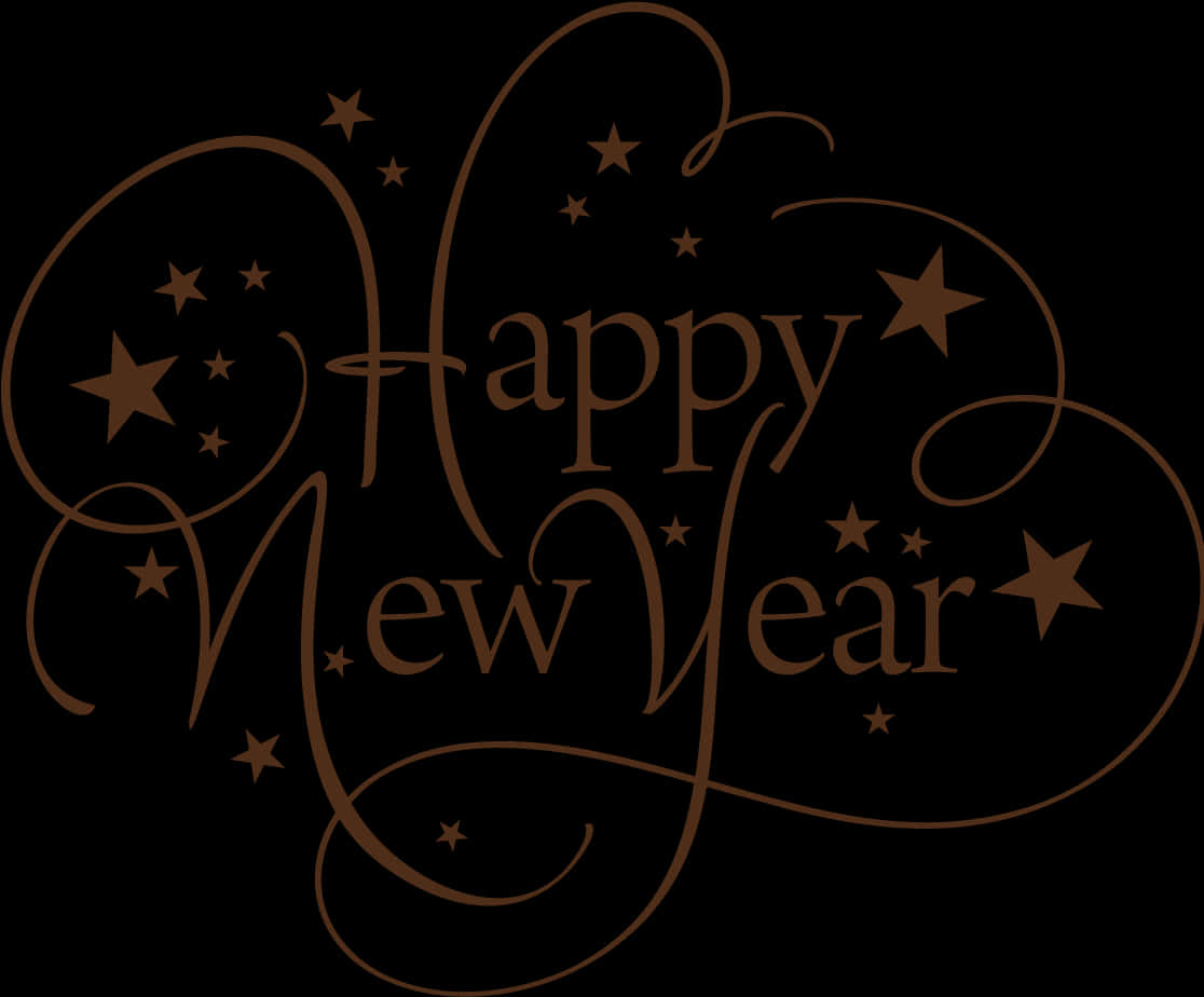 Elegant_ Happy_ New_ Year_ Greeting PNG Image