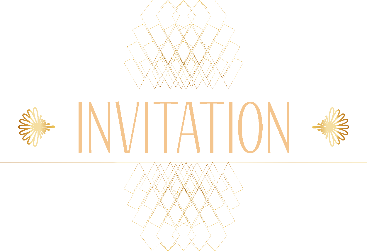 Elegant Invitation Card Design PNG Image