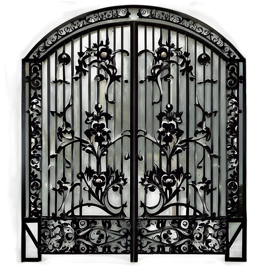 Elegant Iron Gate Png 5 PNG Image