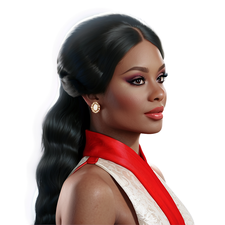 Elegant Lady Portrait Png 83 PNG Image