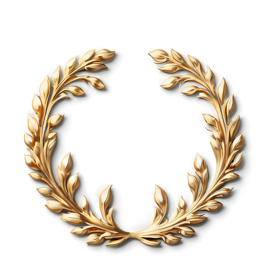 Elegant Laurel Border Png Iir PNG Image