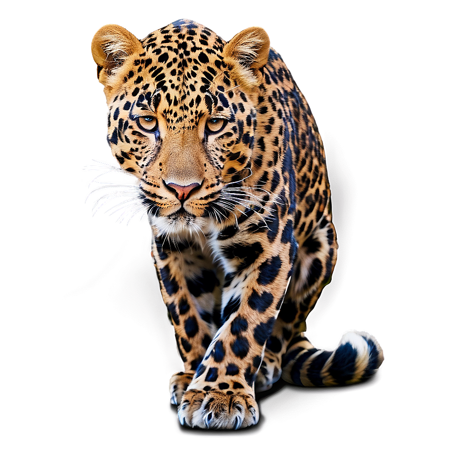 Elegant Leopard Pose Png Svo PNG Image