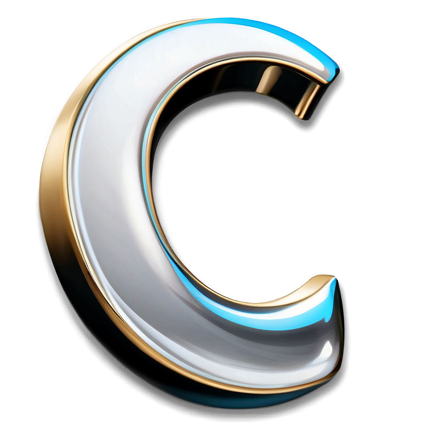 Elegant Letter C Png Vje PNG Image