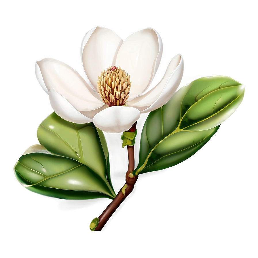 Elegant Magnolia Flower Png 06252024 PNG Image