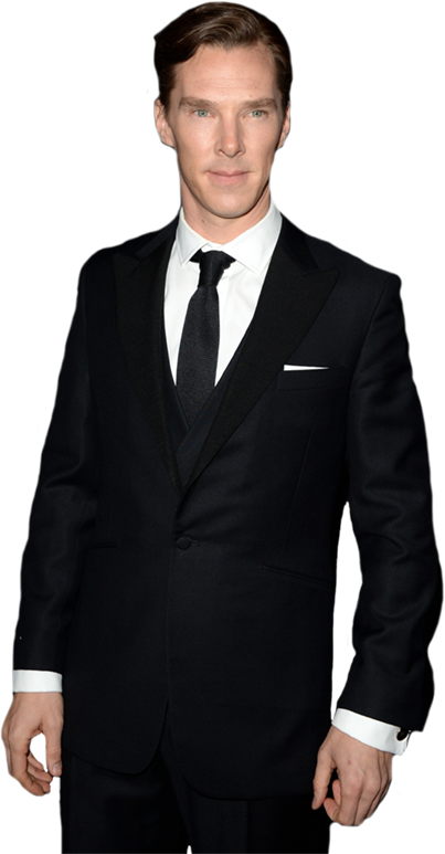 Elegant Manin Black Suit PNG Image