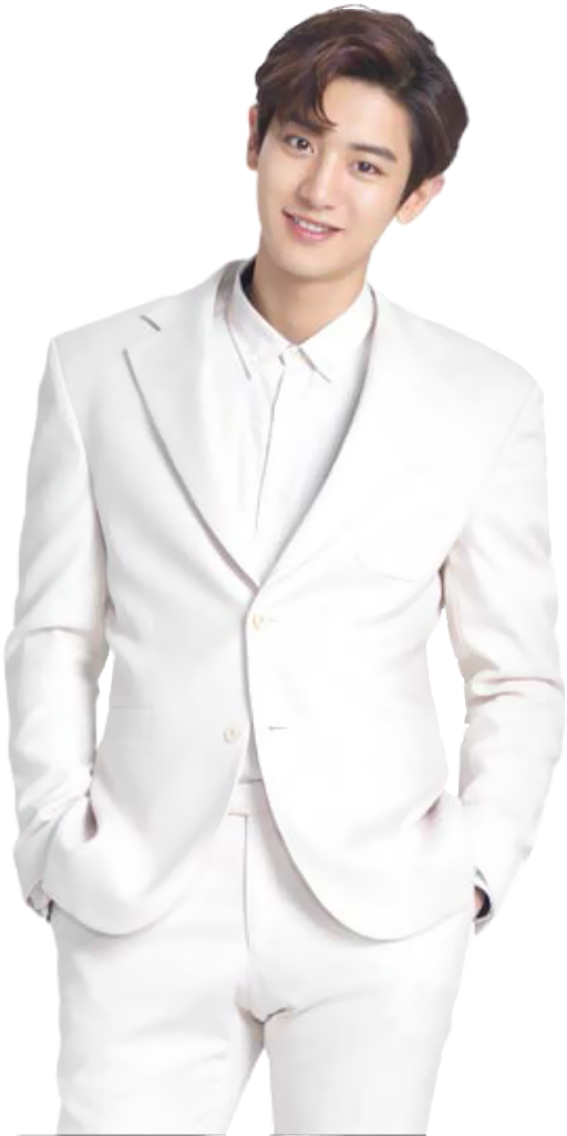 Elegant Manin White Suit PNG Image