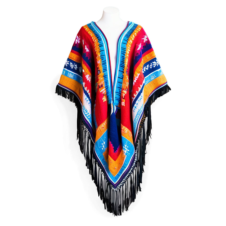 Elegant Mexican Poncho Design Png 68 PNG Image