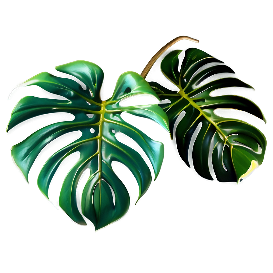 Elegant Monstera Leaf Png 05232024 PNG Image