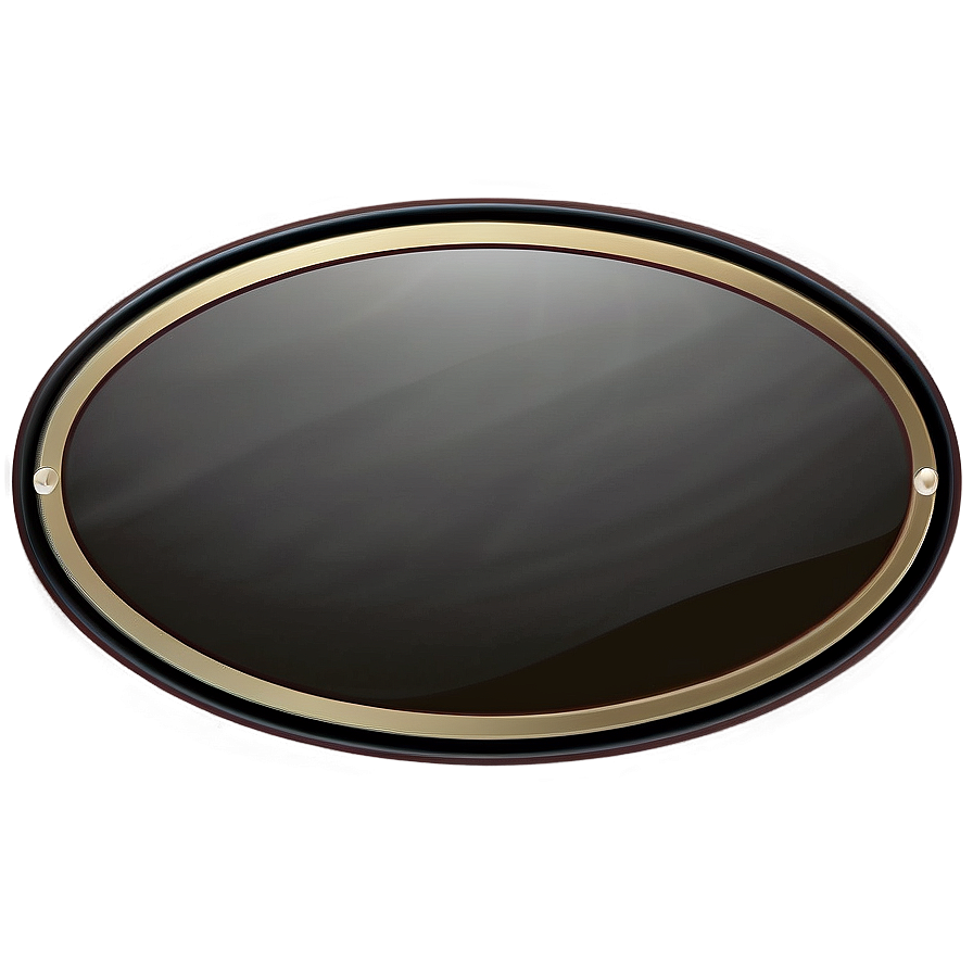 Elegant Oval Tag Png Owi PNG Image