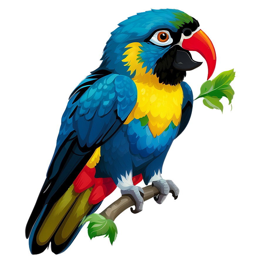 Elegant Parrots Png Cop PNG Image