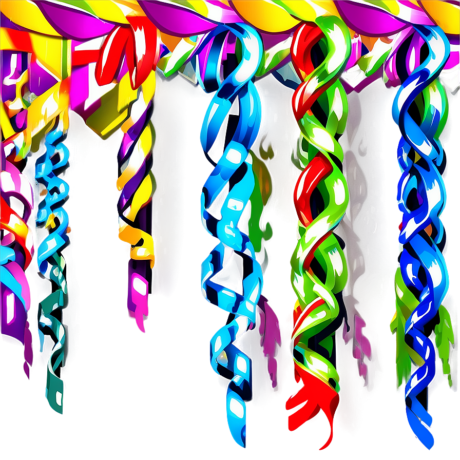 Elegant Party Streamers Png 06282024 PNG Image