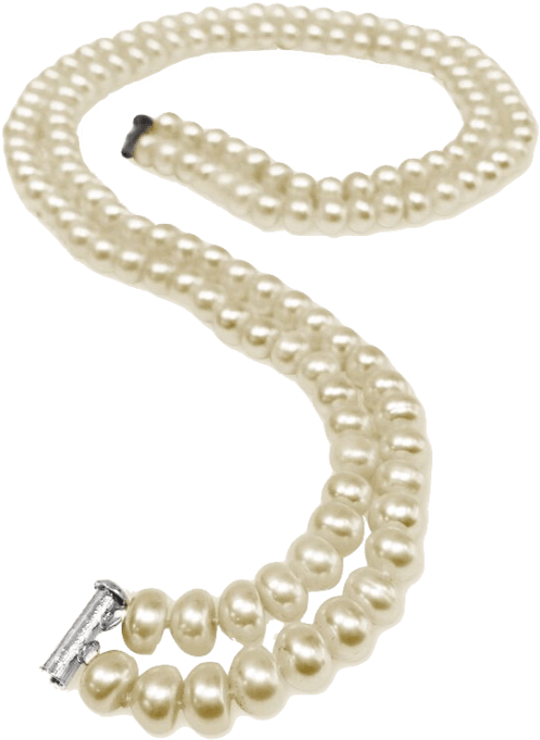 Elegant Pearl Necklace PNG Image