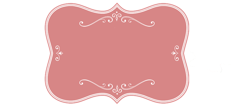 Elegant Pink Frame Design PNG Image