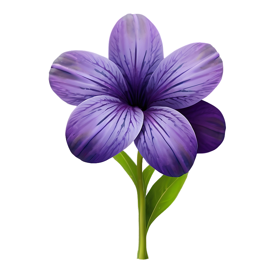 Elegant Purple Flower Png Qey1 PNG Image