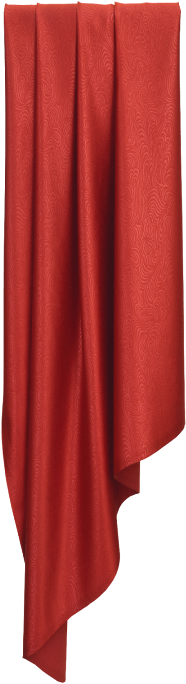 Elegant Red Curtain Drapery PNG Image