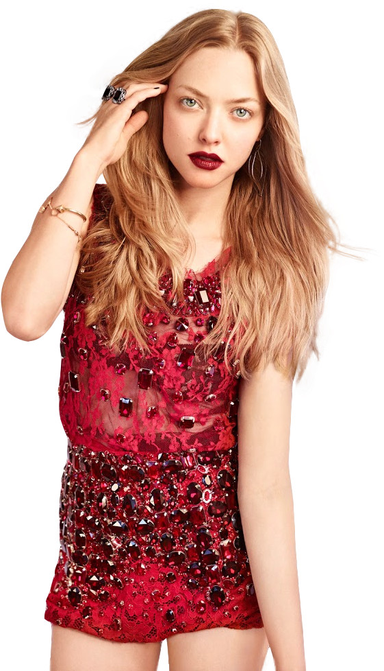 Elegant Red Sequin Dress PNG Image