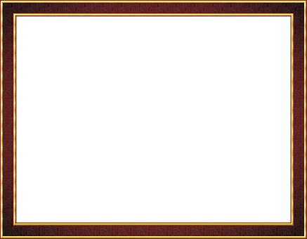 Elegant Redand Gold Frame PNG Image