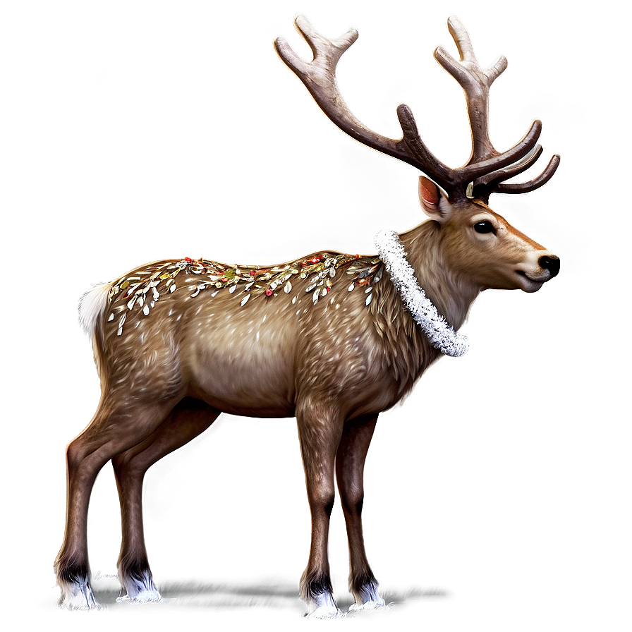 Elegant Reindeer Png Mjt PNG Image