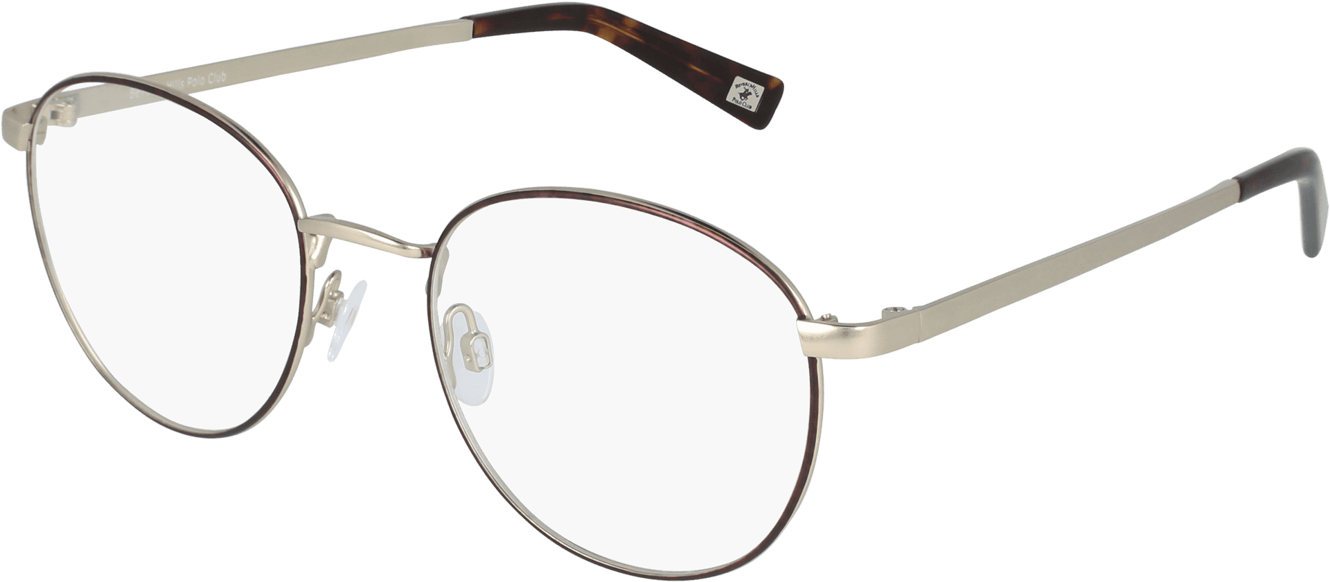 Elegant Round Eyeglasses Transparent Background PNG Image