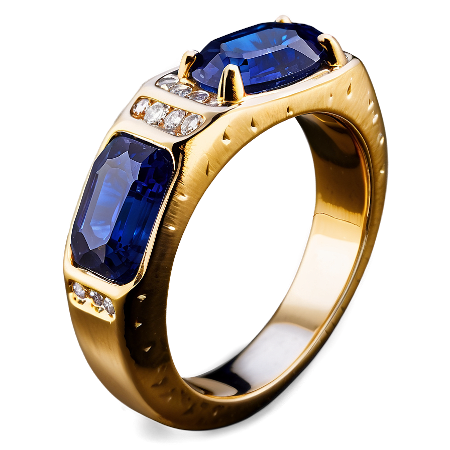 Elegant Sapphire Ring Png 06252024 PNG Image