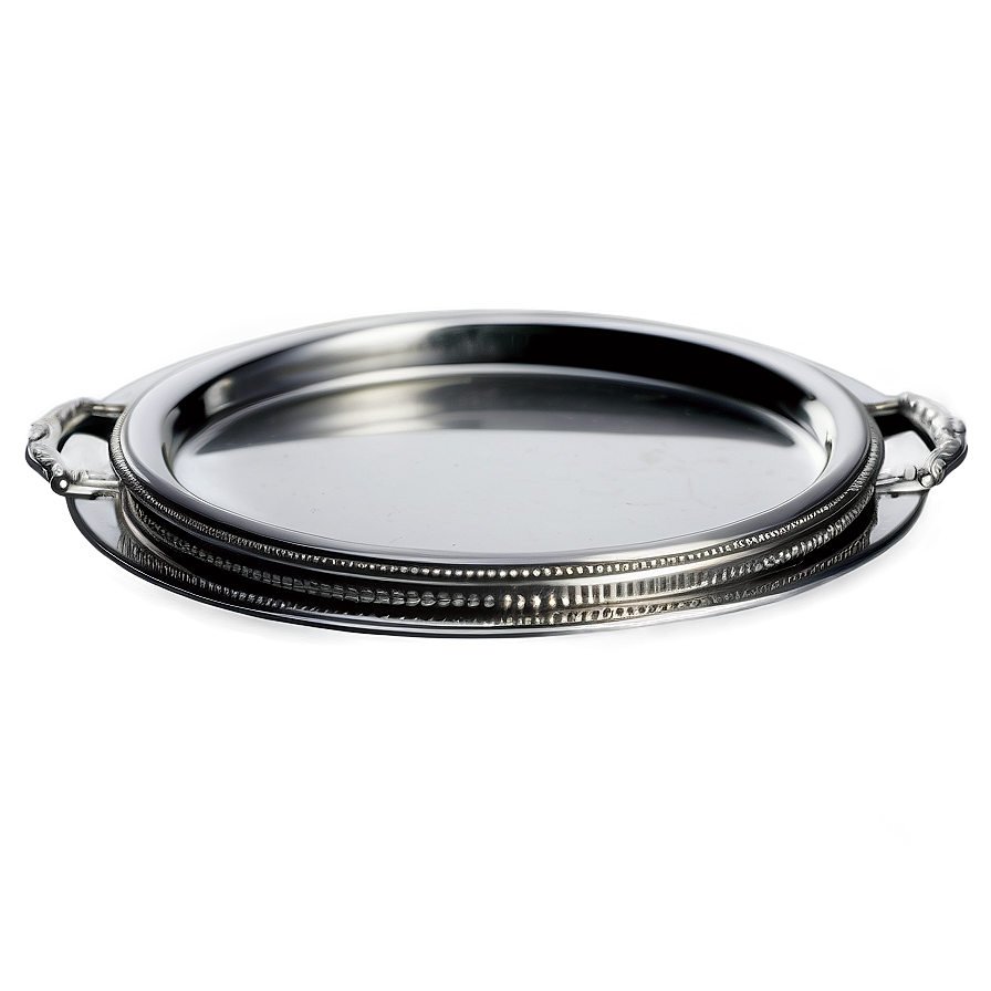 Elegant Silver Tray Png Ydh PNG Image