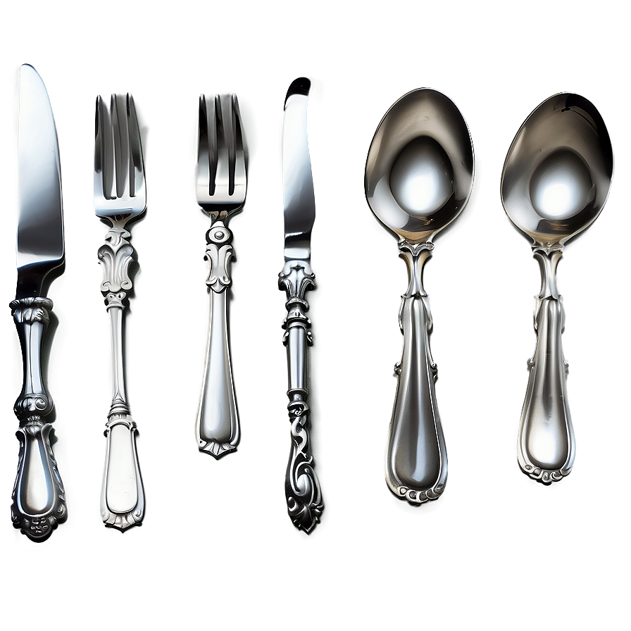 Elegant Spoon And Fork Png 82 PNG Image