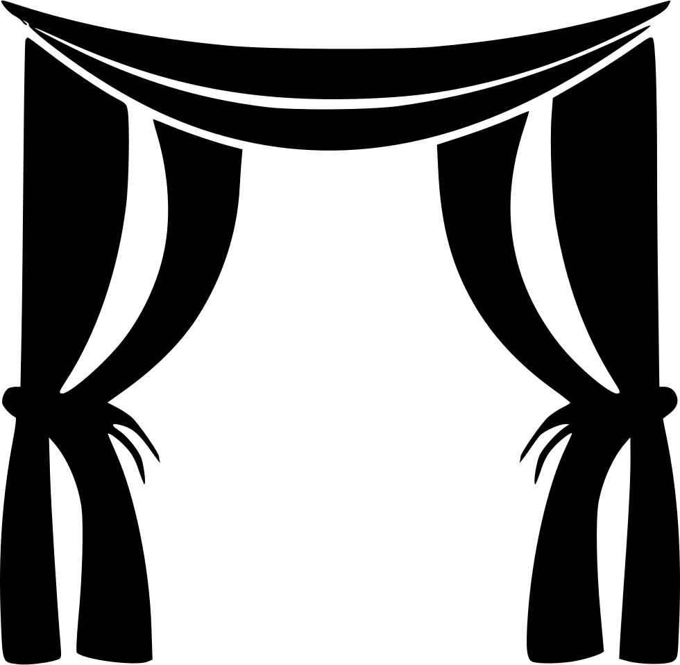 Elegant Stage Curtains Vector PNG Image