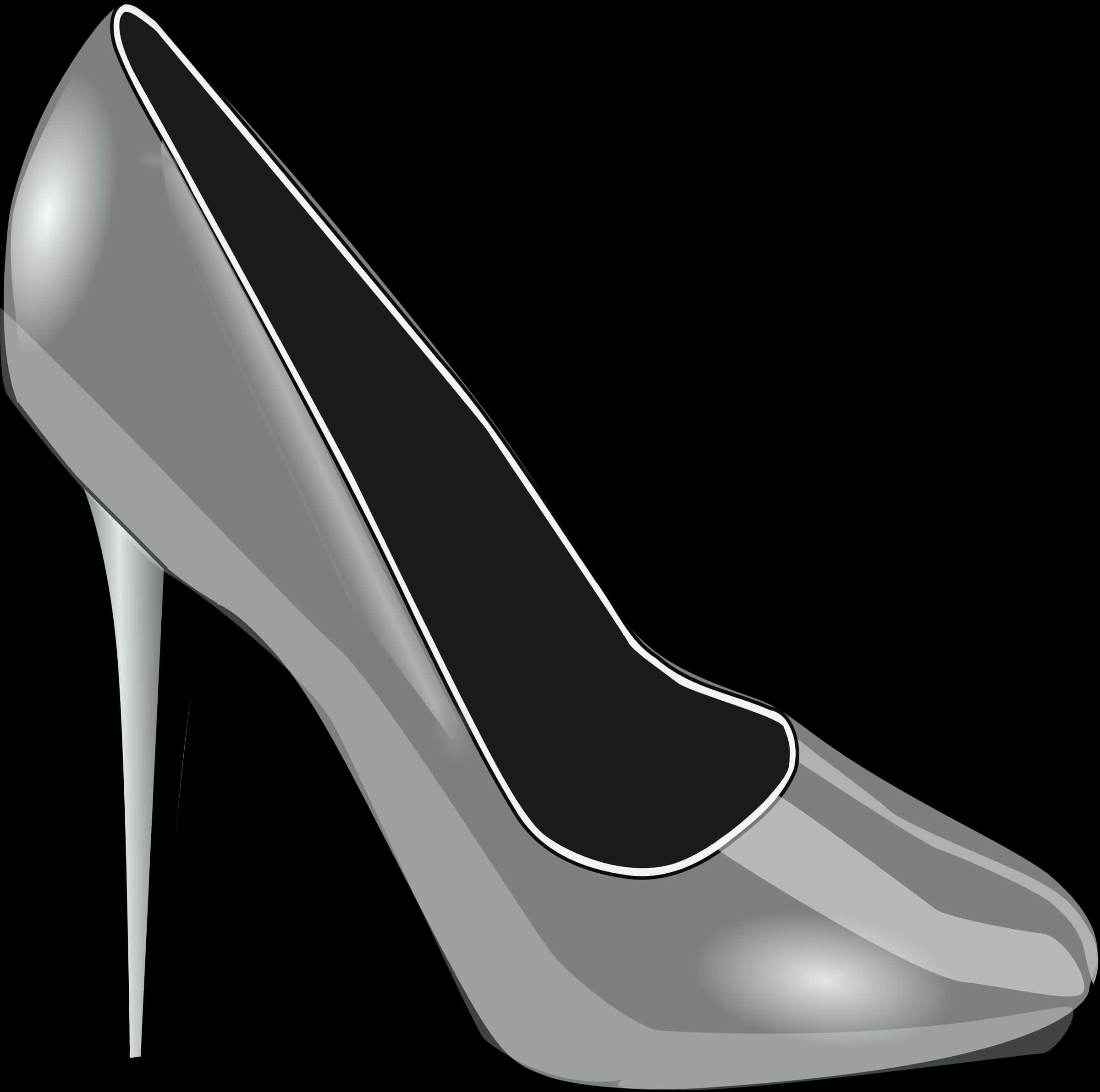 Elegant Stiletto Heel Illustration PNG Image