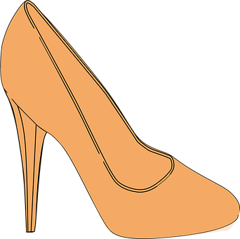 Elegant Stiletto Pump Illustration PNG Image