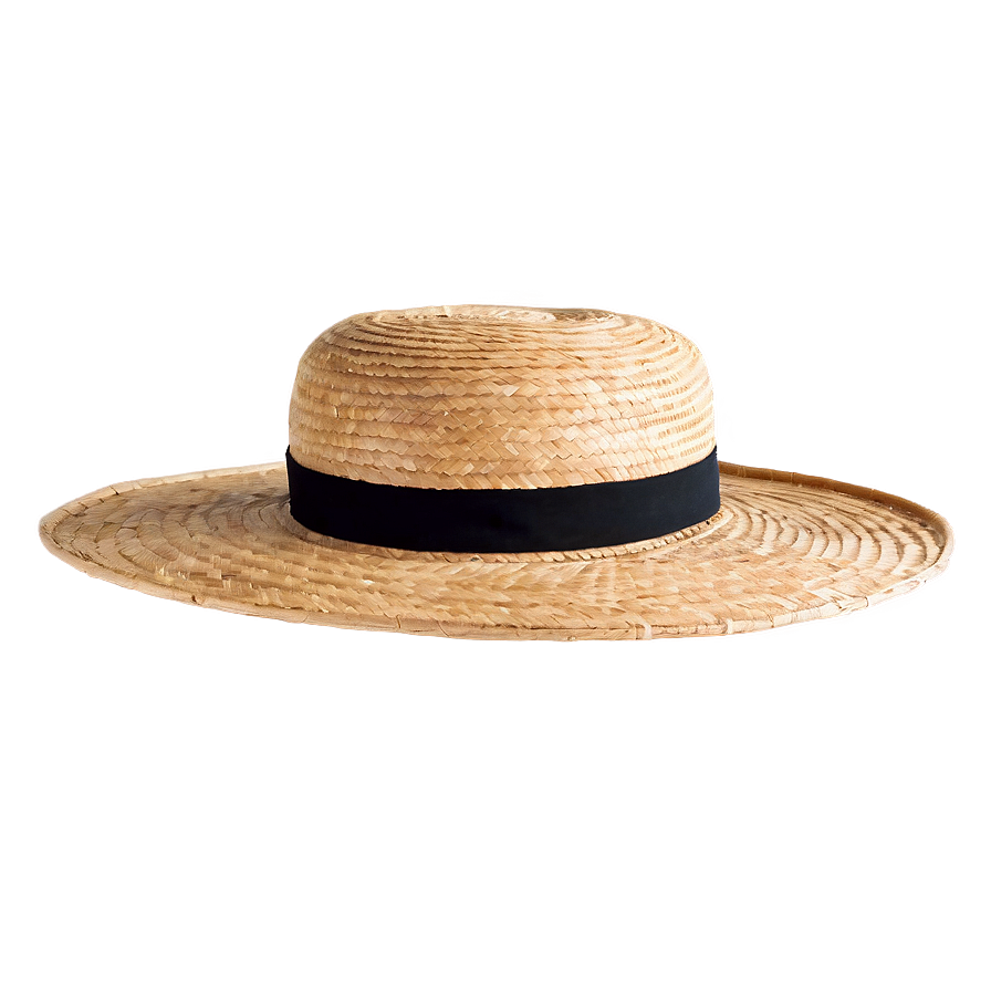 Elegant Straw Hat Png Qss PNG Image