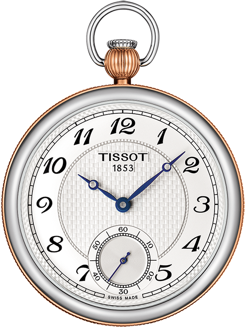 Elegant Tissot Pocket Watch PNG Image