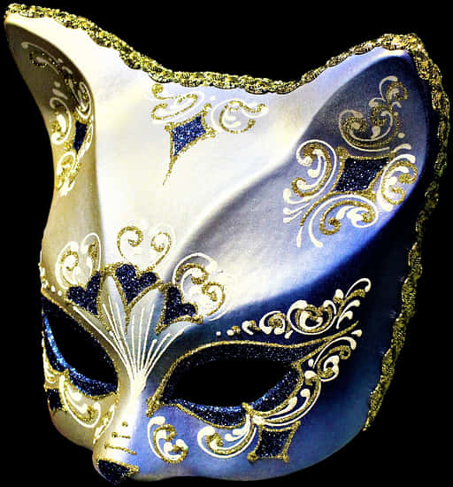 Elegant Venetian Mask Design PNG Image