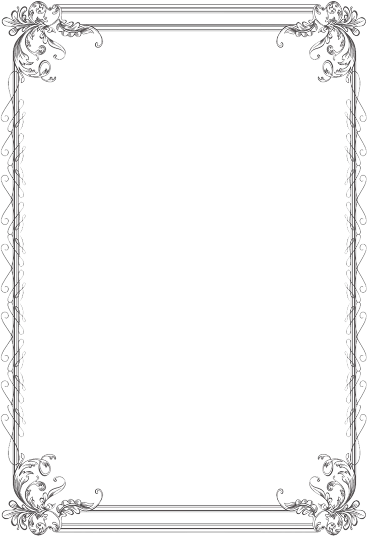 Elegant Vintage Frame Design PNG Image