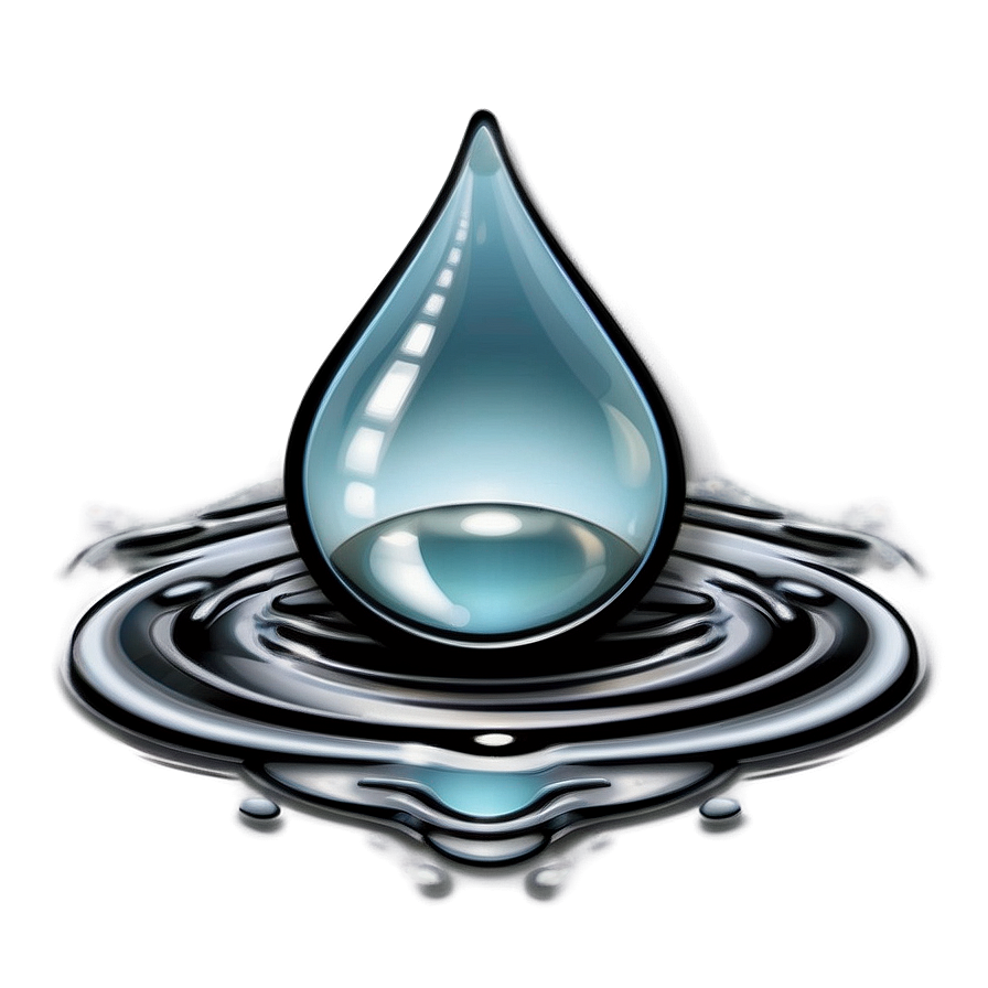 Elegant Water Drop Serenity Png 05242024 PNG Image