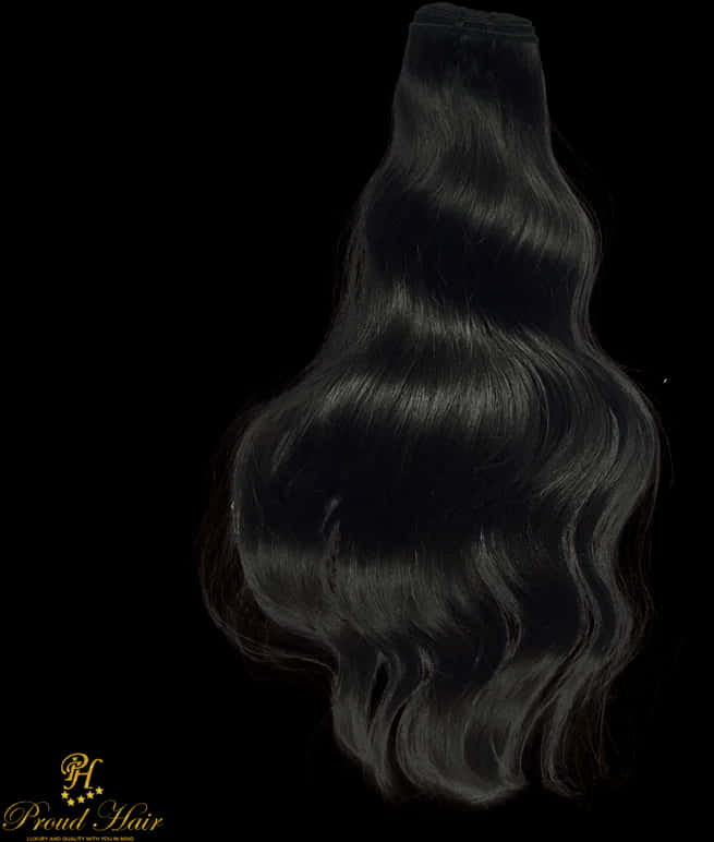 Elegant Waves Hair Extension PNG Image