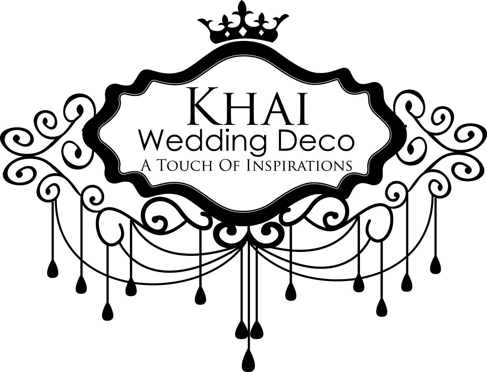 Elegant Wedding Deco Logo PNG Image